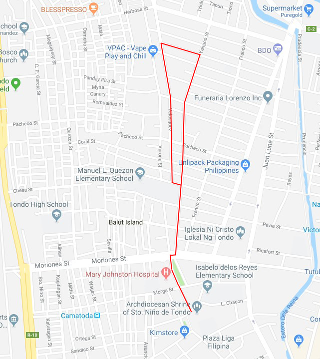 Tondo Manila Map