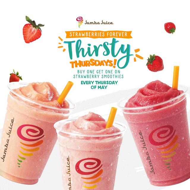  Jamba  Juice  Offers Buy One Get One On Strawberry Smoothies
