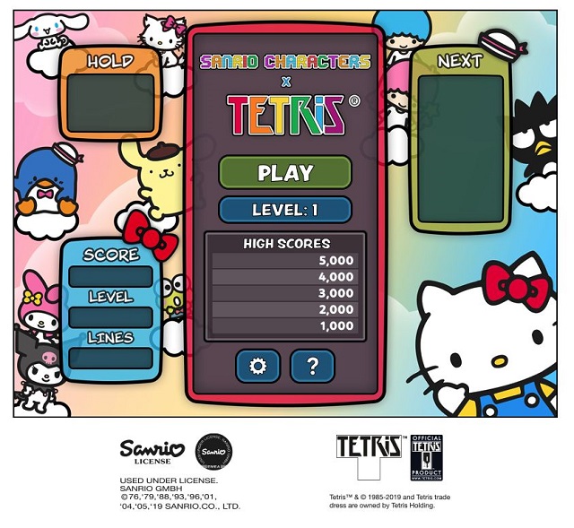 Tetris And Sanrio Collaborate For a New Version Of The Puzzle Game