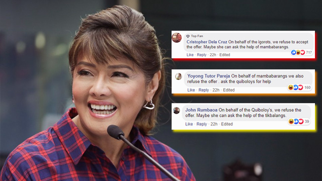 Imee Marcos Comment About Senate Office Sparks Funny Facebook Thread