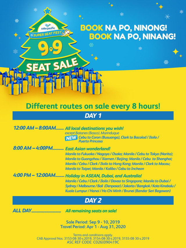 Cebu Pacific Announces Seat Sale On September 9