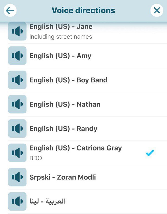 no celebrity voices on waze