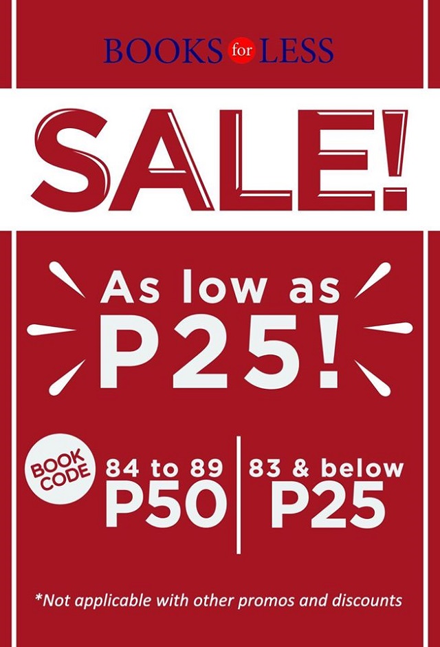 Books for Less Christmas Clearance Sale Drops Prices to P25