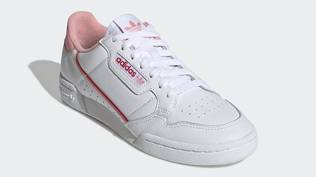 Adidas Continental 80 Comes in a Coral Pink and Red Colorway
