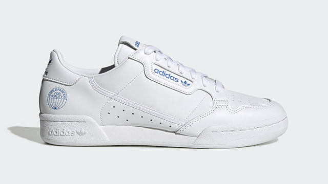 Adidas New Continental Shoe With "Bluebird" Accents