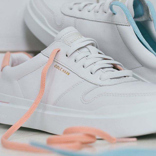 Cole Haan's New White Sneakers Feature Pretty Pastel Accents