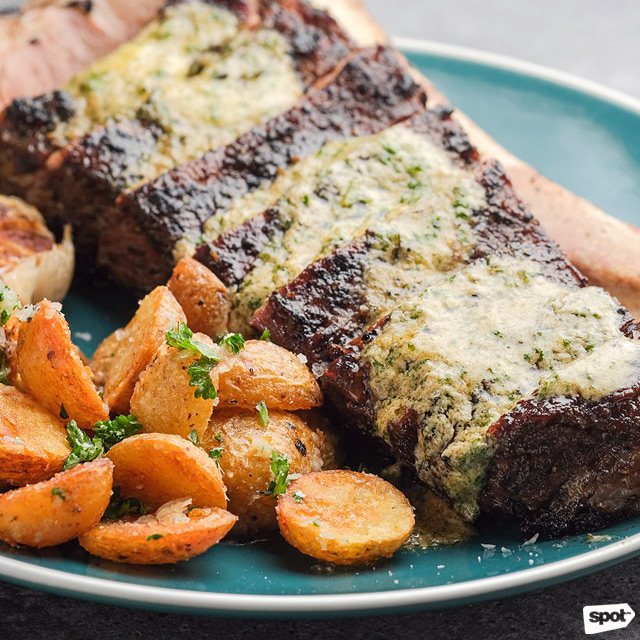Holy Smokes' USDA Beef Ribs with Mustard Herb Butter