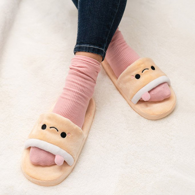 Check Out Smoko's Milk-Tea Themed Bedroom Slippers