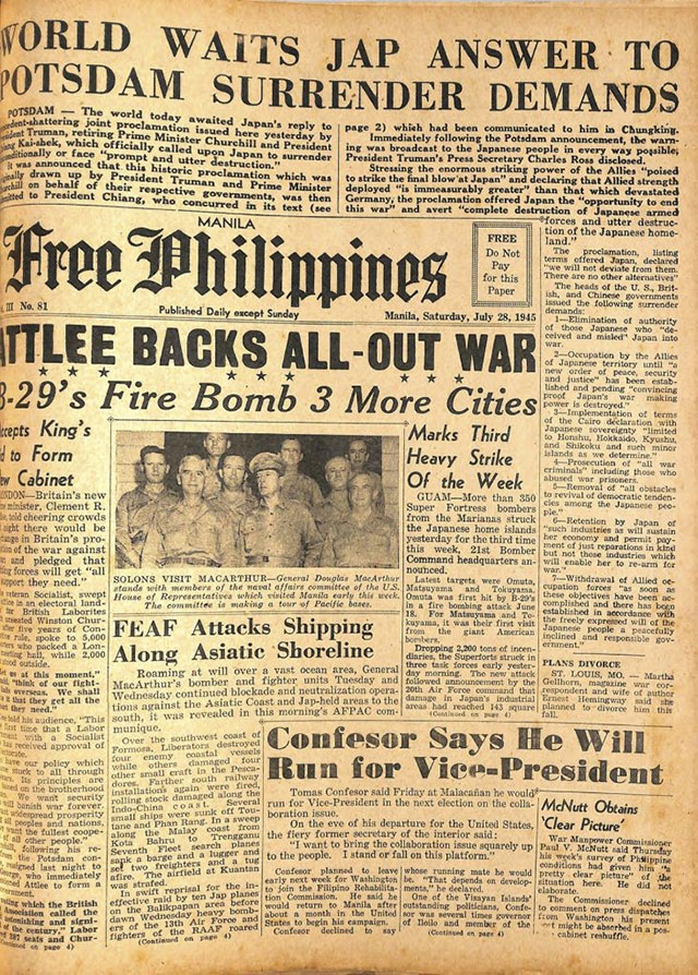 essay about world war 2 in the philippines