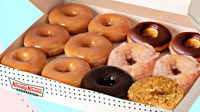 Krispy Kreme Offers Discount on Box of a Dozen Doughnuts