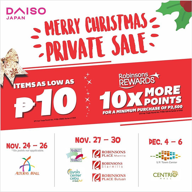Private Sales - Christmas Deals