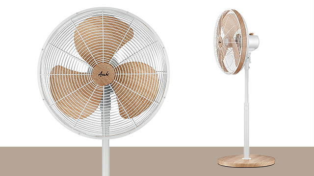 wooden home decor: XF 6077 Retro Wooden Stand Fan from Asahi