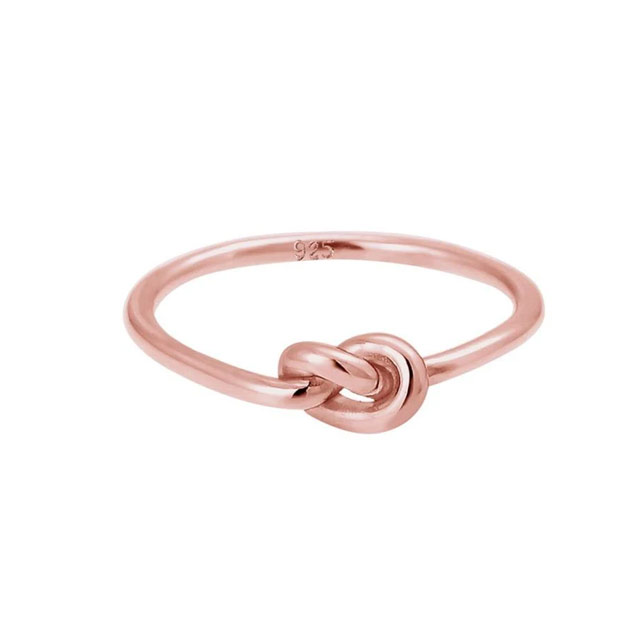 Ring Trend Knot 925 Silver Rose Gold Plated (P1,149) from Elli Germany