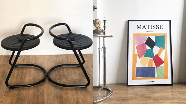 mid-century modern and Art Deco styles from Rustic Finds