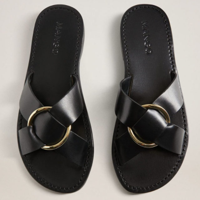 Buckle Leather Sandals (P2,695) from Mango