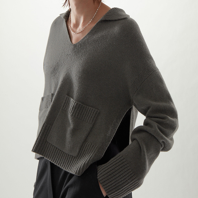 COS Knitted Lambswool Top