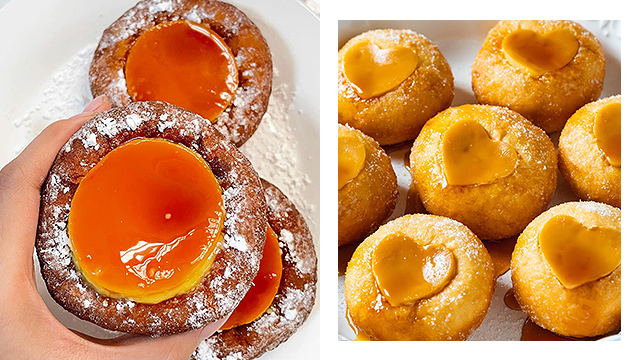 leche flan donuts