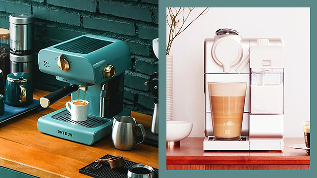coffee machine from cozy room and coffee machine from nespresso