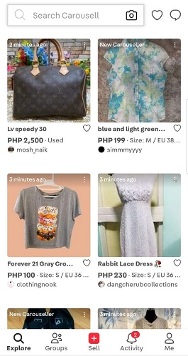 Where to sell second-hand items online: Carousell