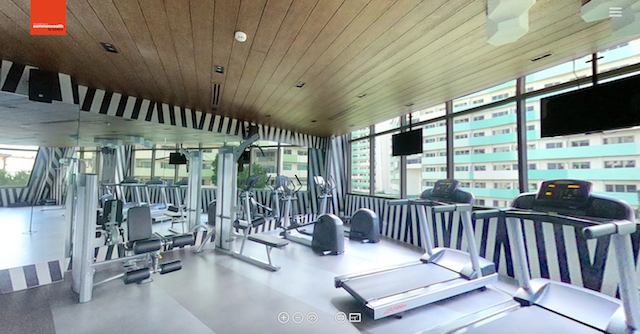 Gym amenities at The Residences at Commonwealth by Century