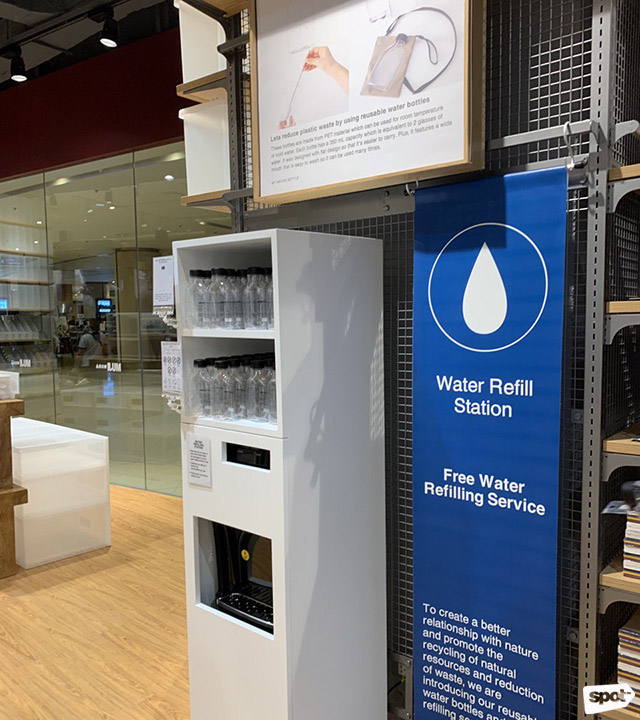 MUJI's biggest store in the Philippines is the only outpost in the country with its own water-refilling station