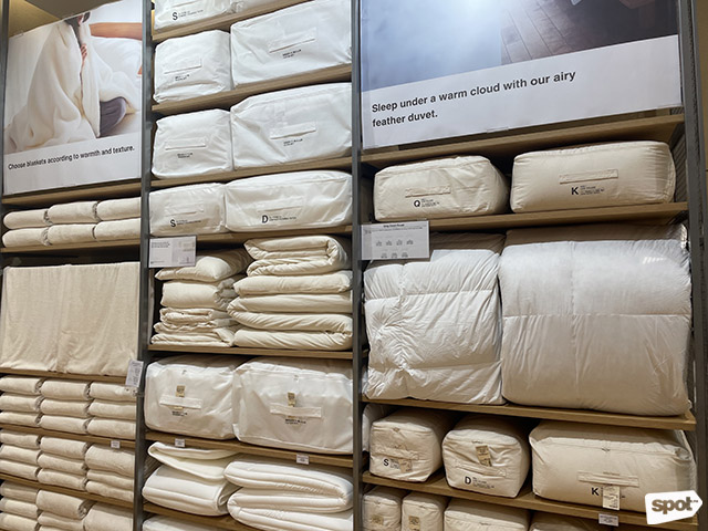 MUJI's futons and duvets will make your room extra cozy