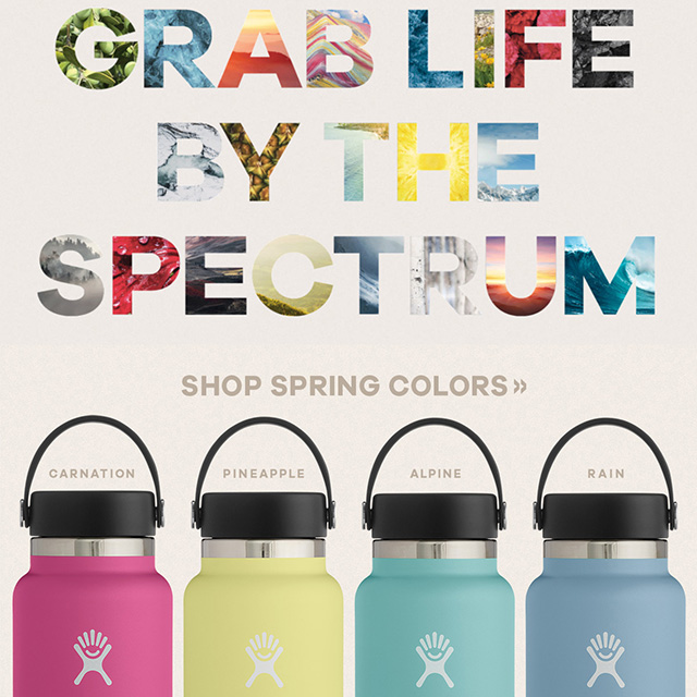Hydro Flask Spring colored insulated tumblers