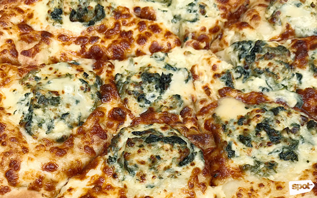 angels pizza spinach dip