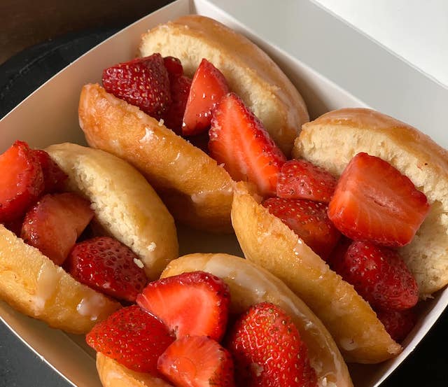 strawberry donuts