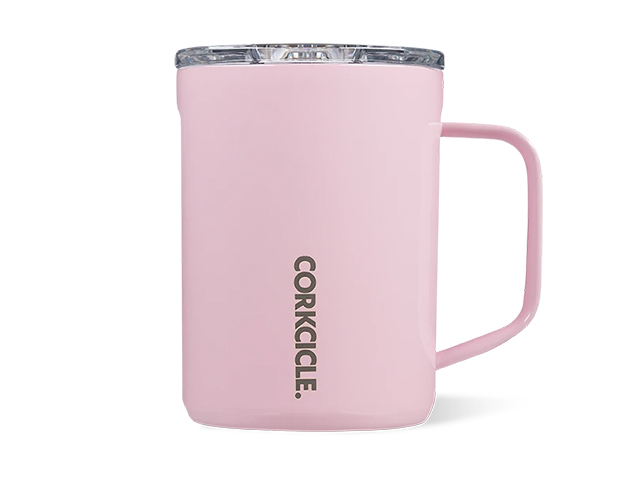 Coffee Mug in Gloss Rose Quartz from Corkcicle