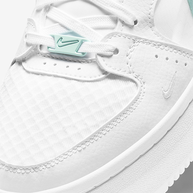 Details of Nike Court Vision Alta Sneakers in white/light dew