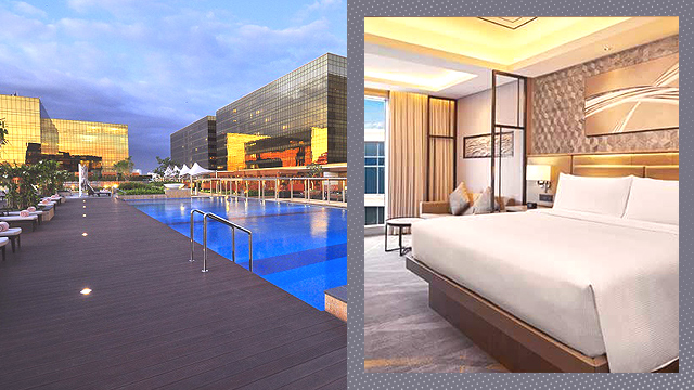 manila staycation hotels: Nobu hotel and Hilton Manila