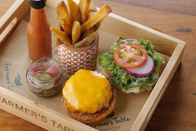 Farmer's Table menu: Char-Grilled U.S, Beef Cheeseburger