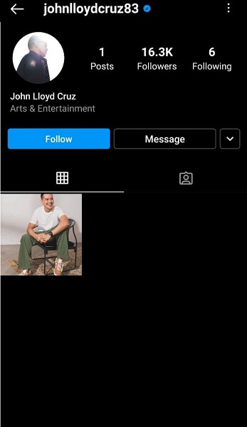 John Lloyd Cruz official instagram page
