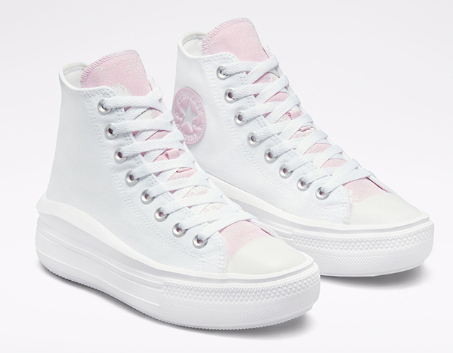 Hybrid Floral Chuck Taylor All Star Move in White/Pink Foam