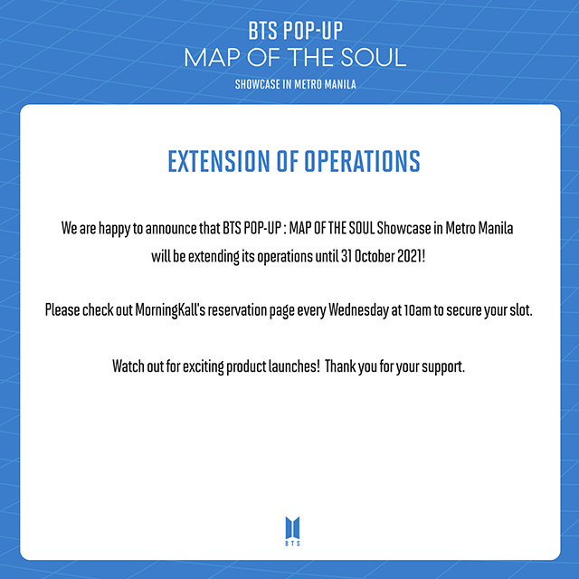 bts pop up