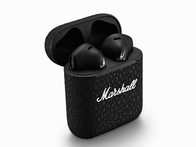 Marshall Minor III wireless earbuds open case