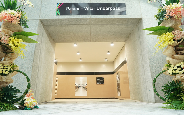 Entrance of the new Paseo de Roxas - Villar Makati Underpass