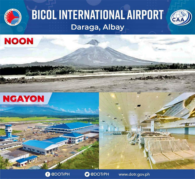 bicol international airport before and after