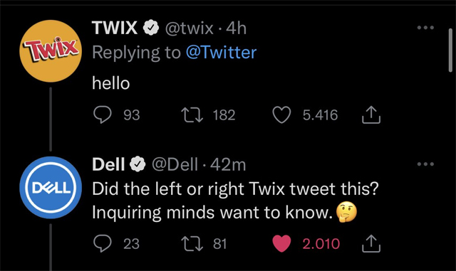 Twitter and Twix