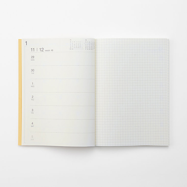 2022 Muji Craft Cover Monthly/Weekly Planner