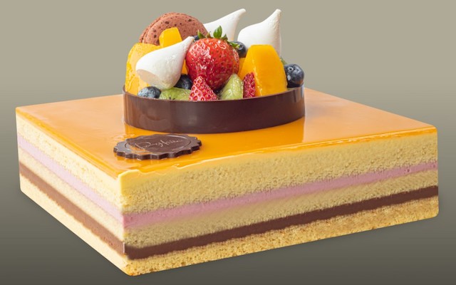 Raspberry Mango Opera from Dylan Patisserie 