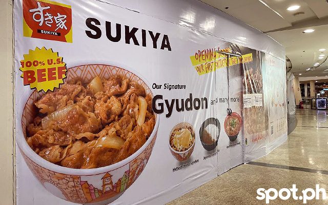 sukiya boardup in glorietta 2