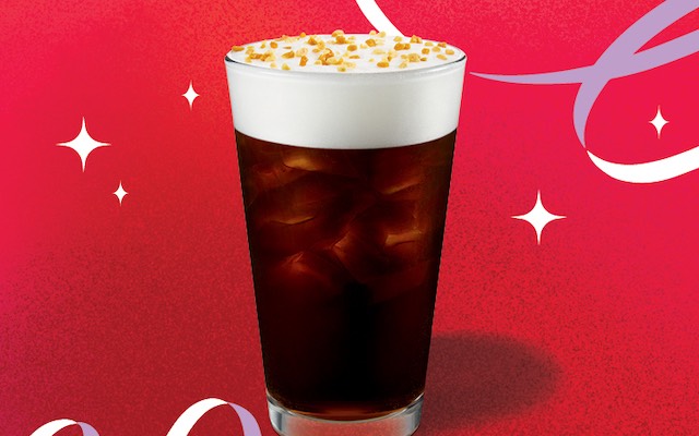 toffee nut crunch cold brew from starbucks christmas drinks 2021