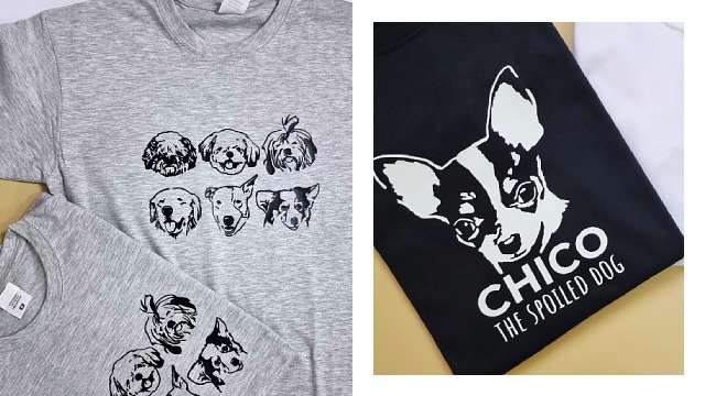 t-shirts from pet art