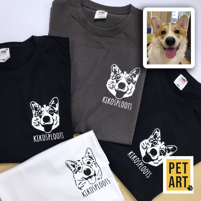 t-shirts from pet art