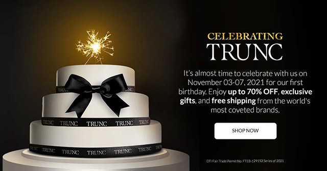 trunc first anniversary sale