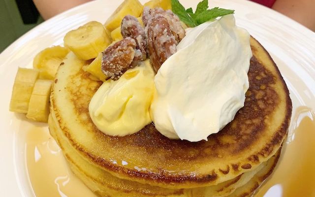 Banana Pecan Protein Pancakes from Jones All Day