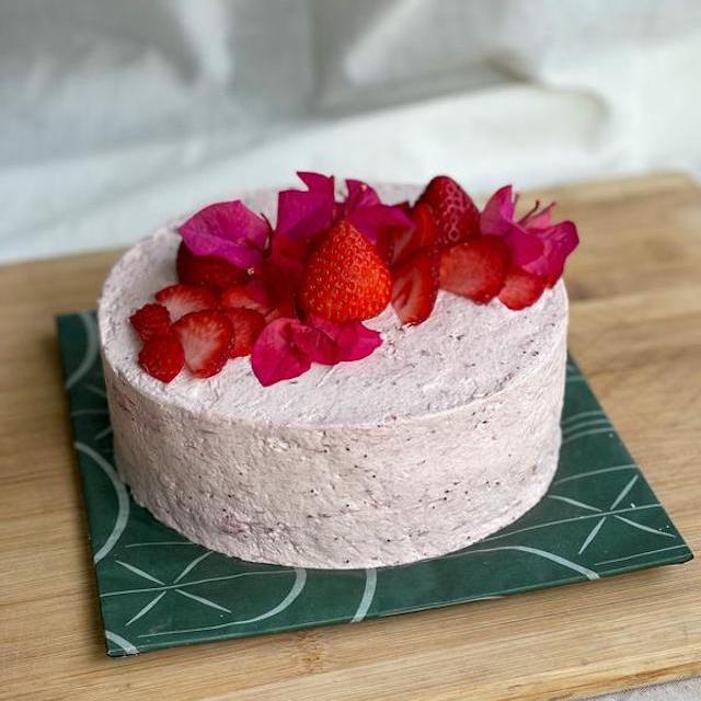 Sparkling Strawberry Cake from The Daily Knead