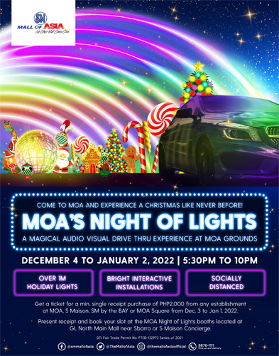 Sm Mall Of Asia Launches Christmas Lights Drive Thru